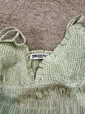 Princess Polly Pale Green Smocked Cami Tank